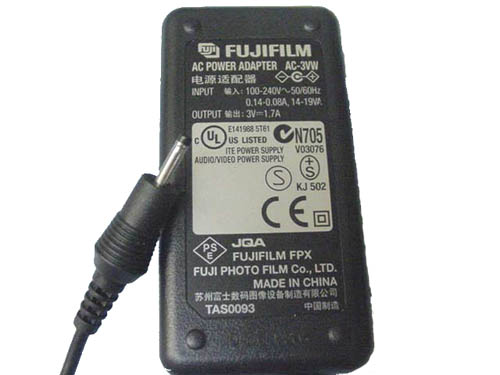 Fuji Fujifilm AC-3VHS-US Travel AC Adapter 3V 1.5A For AC-3VW AC-3V AC-3VN AC-3AG FinePix A200 2600 4700 A200